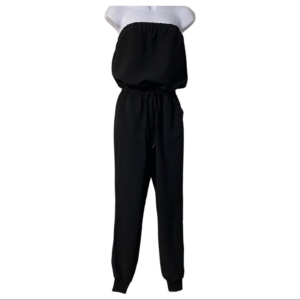 Joie Black Drawstring Romper - image 2